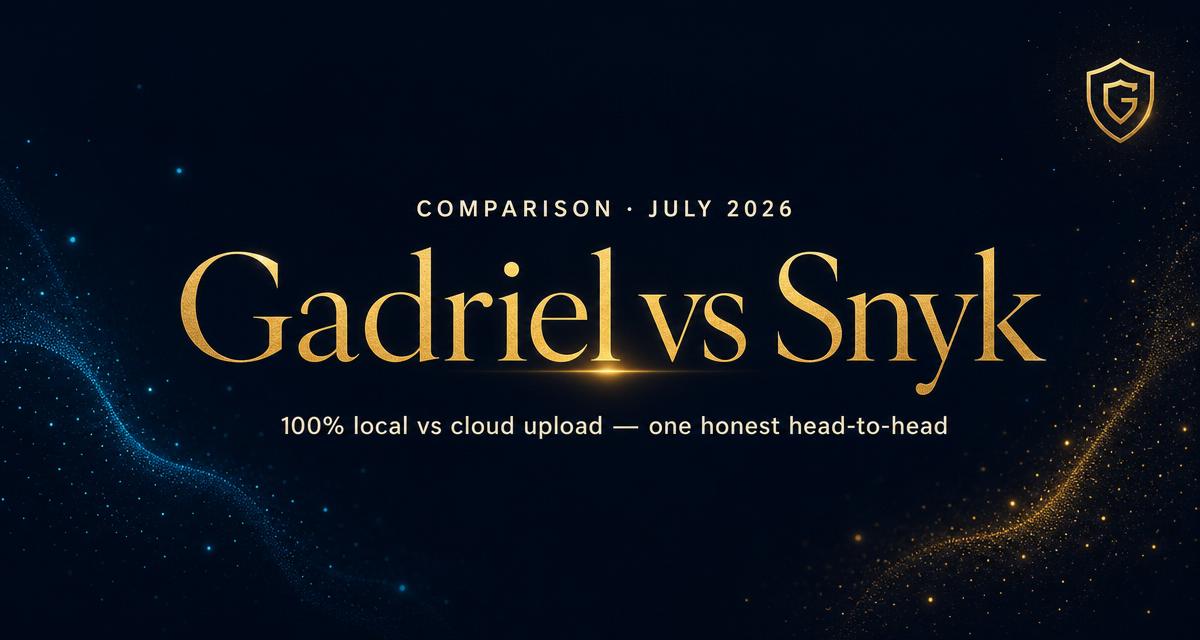 Gadriel vs. Snyk: Two Strong Scanners, One Big Structural Difference